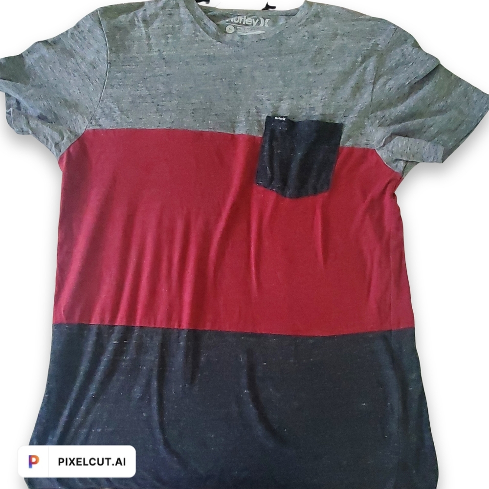 Hurley Colorblock Mens Shirt Size M